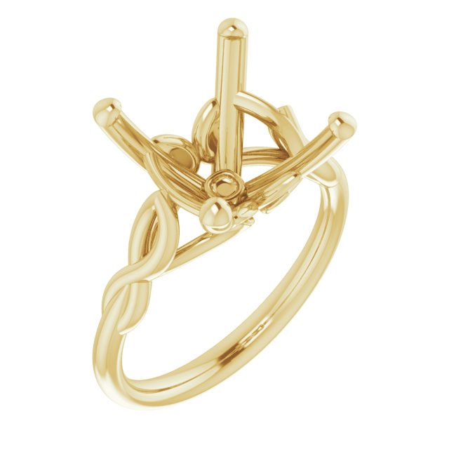 Solitaire Sculptural Engagement Ring