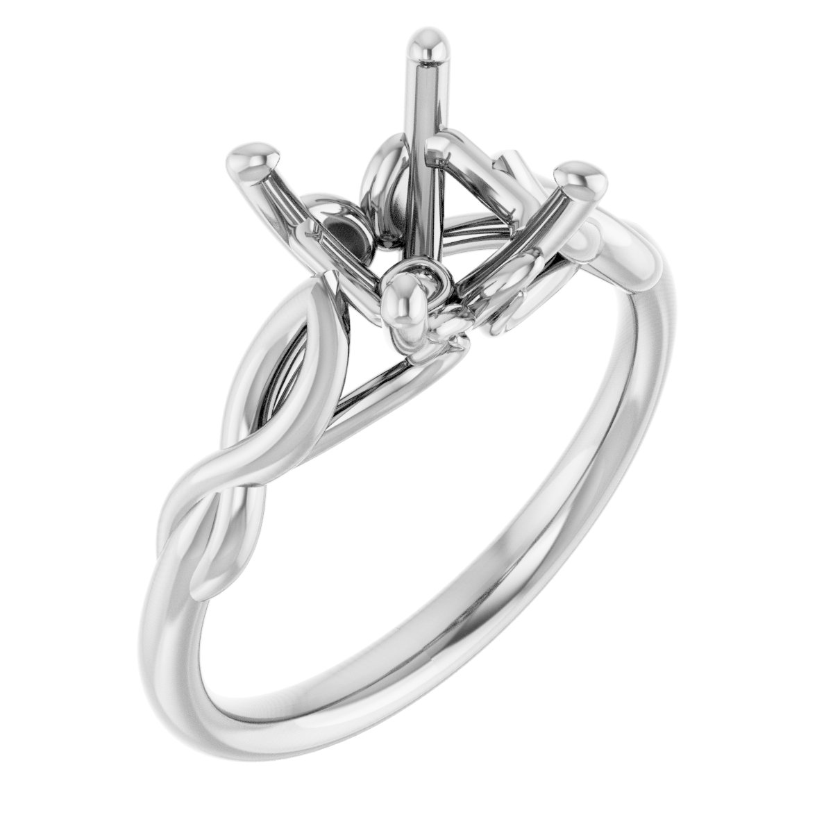 Solitaire Sculptural Engagement Ring