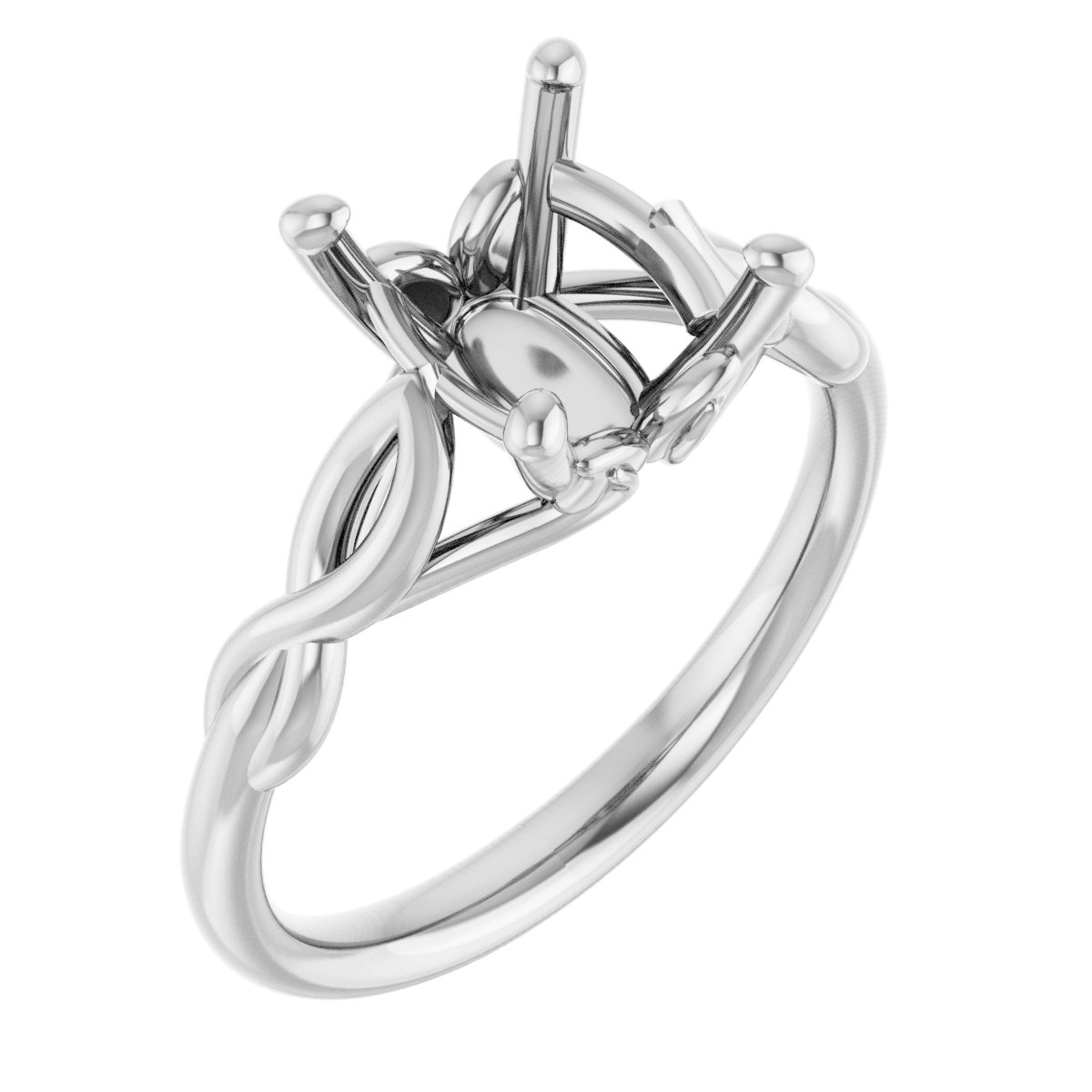 Solitaire Sculptural Engagement Ring