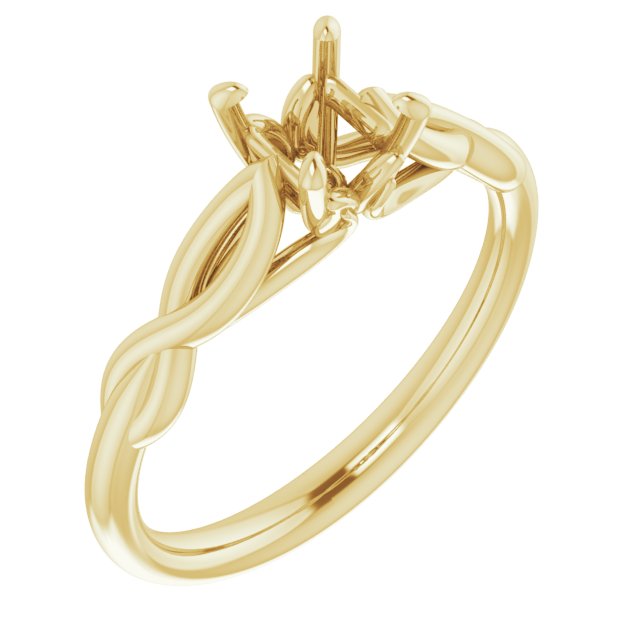 Solitaire Sculptural Engagement Ring
