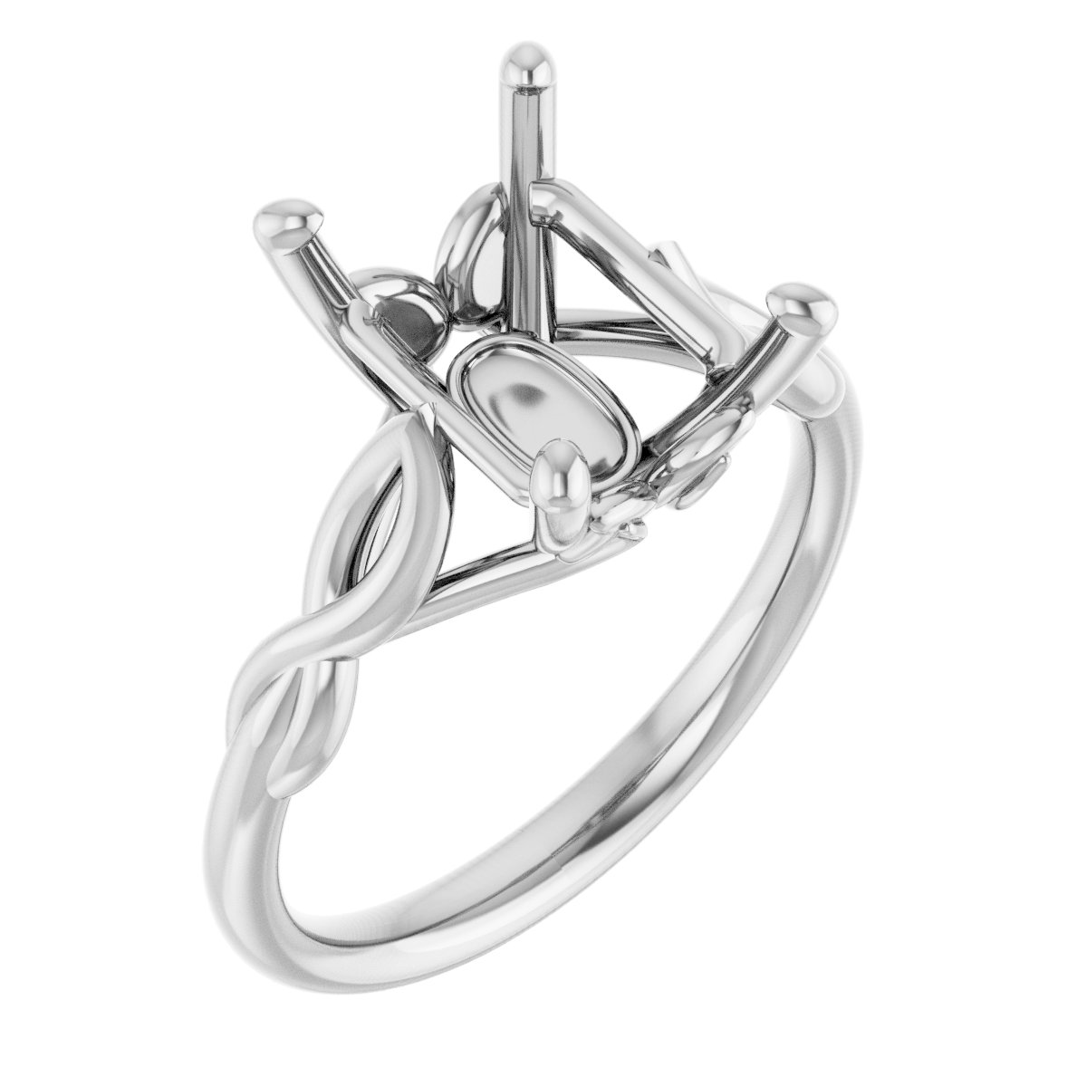 Solitaire Sculptural Engagement Ring