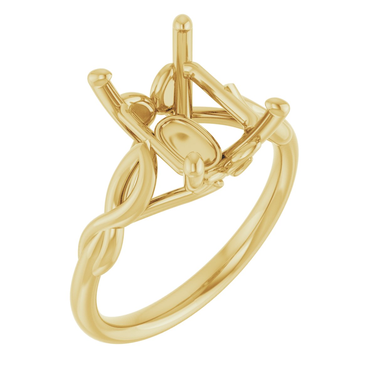 Solitaire Sculptural Engagement Ring