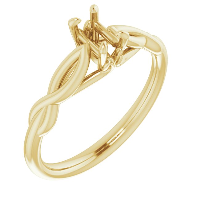 Solitaire Sculptural Engagement Ring