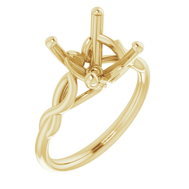 Solitaire Sculptural Engagement Ring