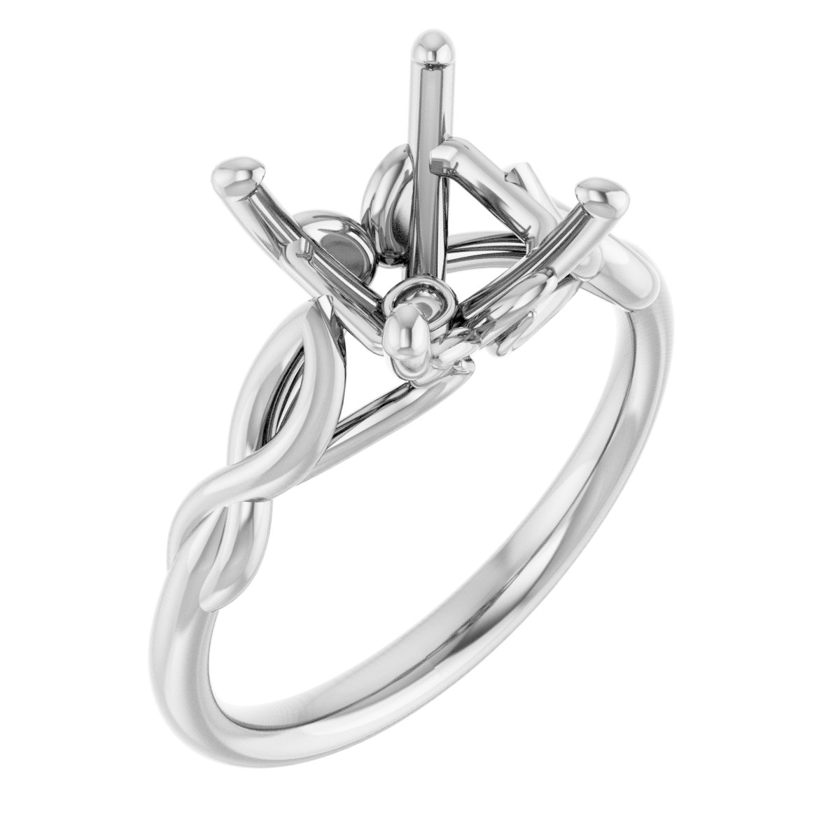 Solitaire Sculptural Engagement Ring