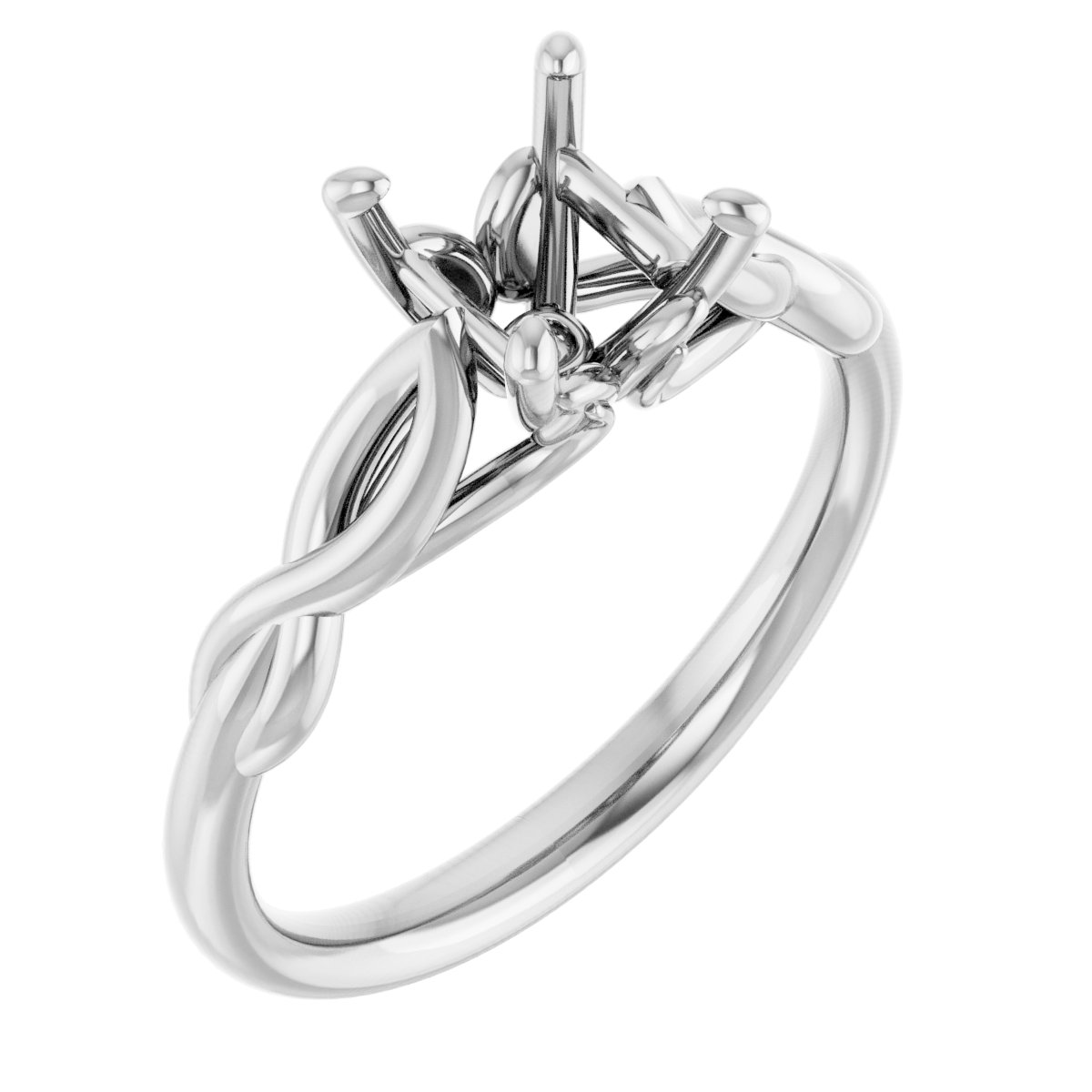 Solitaire Sculptural Engagement Ring