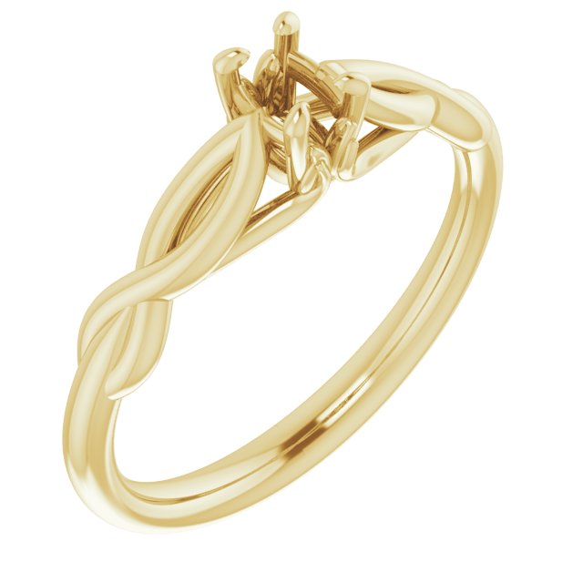Solitaire Sculptural Engagement Ring