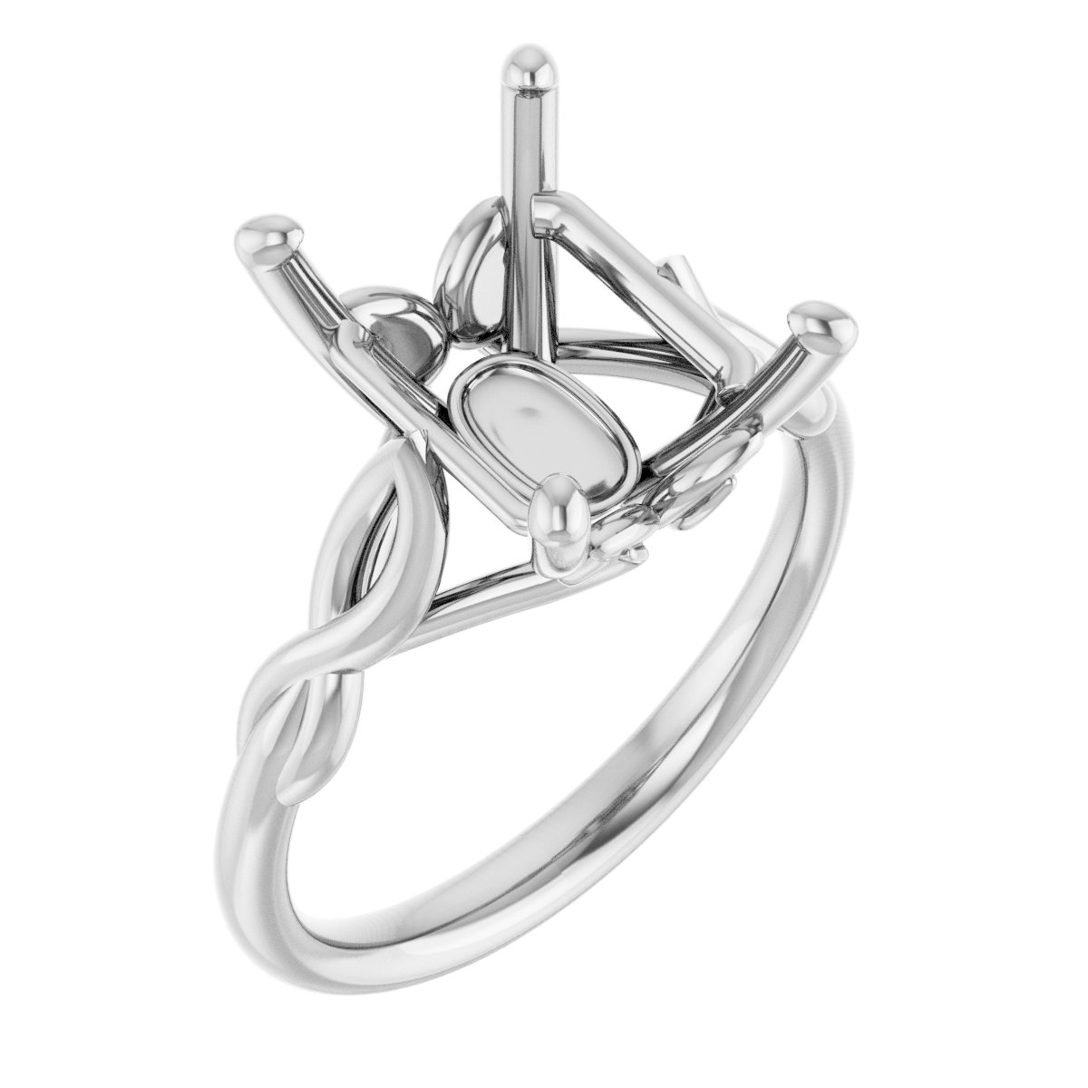 Solitaire Sculptural Engagement Ring