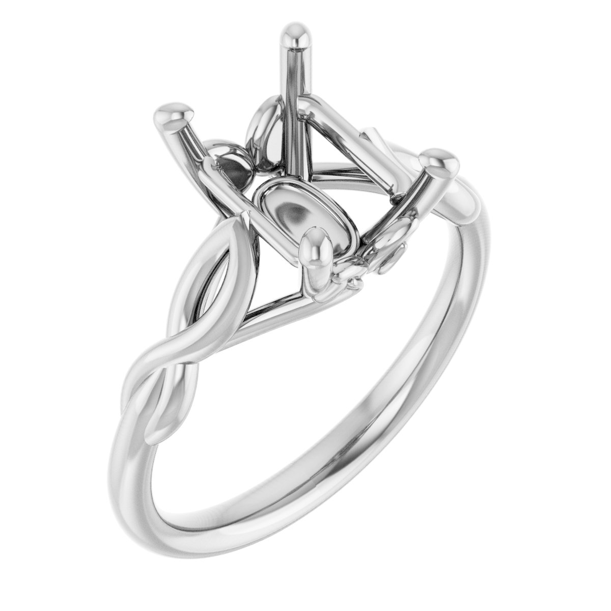 Solitaire Sculptural Engagement Ring