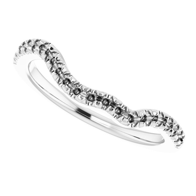 7x5 mm Oval Wedding Band Mounting view 5