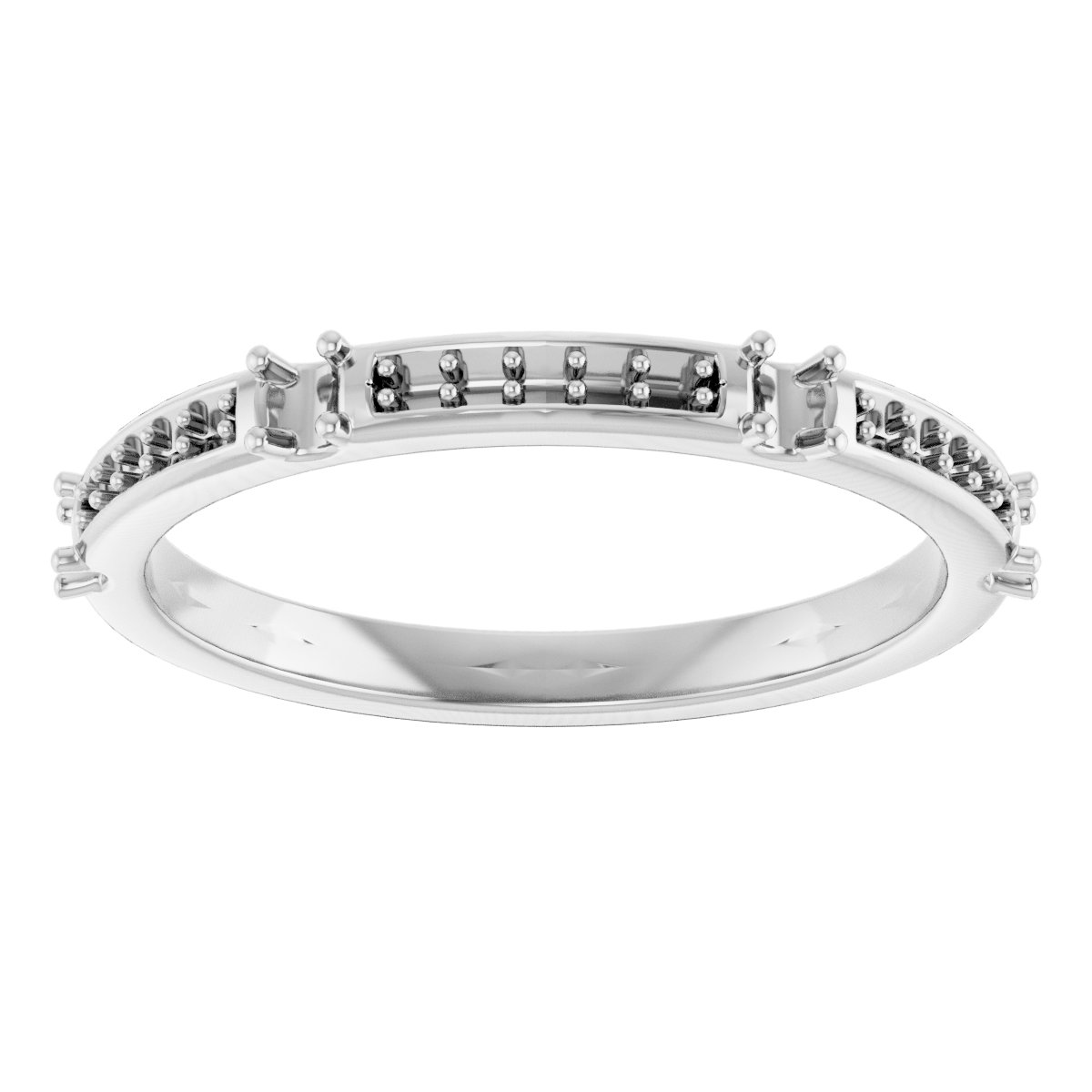 14K White 1/4 CTW Diamond Anniversary Band