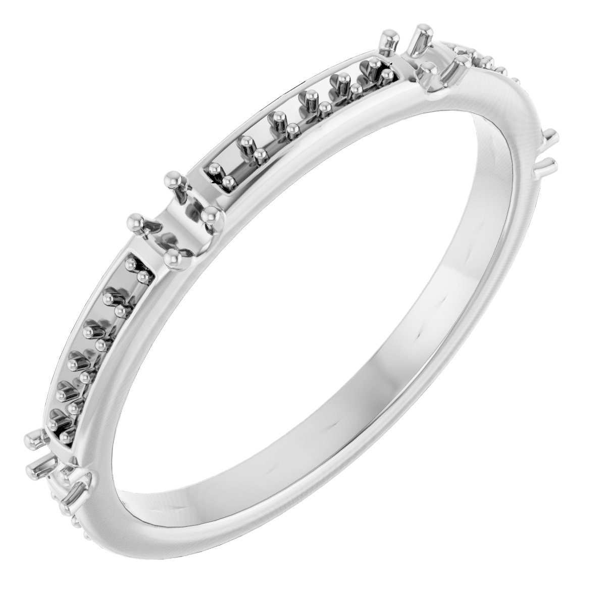 14K White 1/4 CTW Diamond Anniversary Band