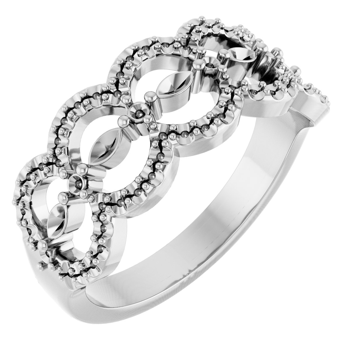 Platinum 3/8 CTW Natural Diamond Anniversary Band