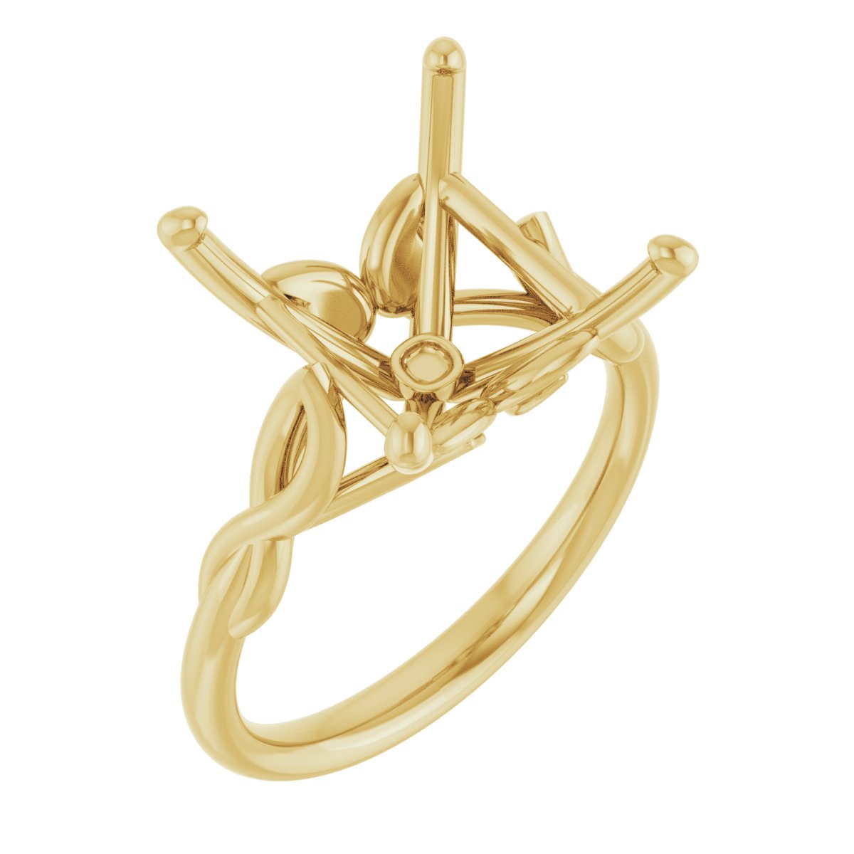 Solitaire Sculptural Engagement Ring