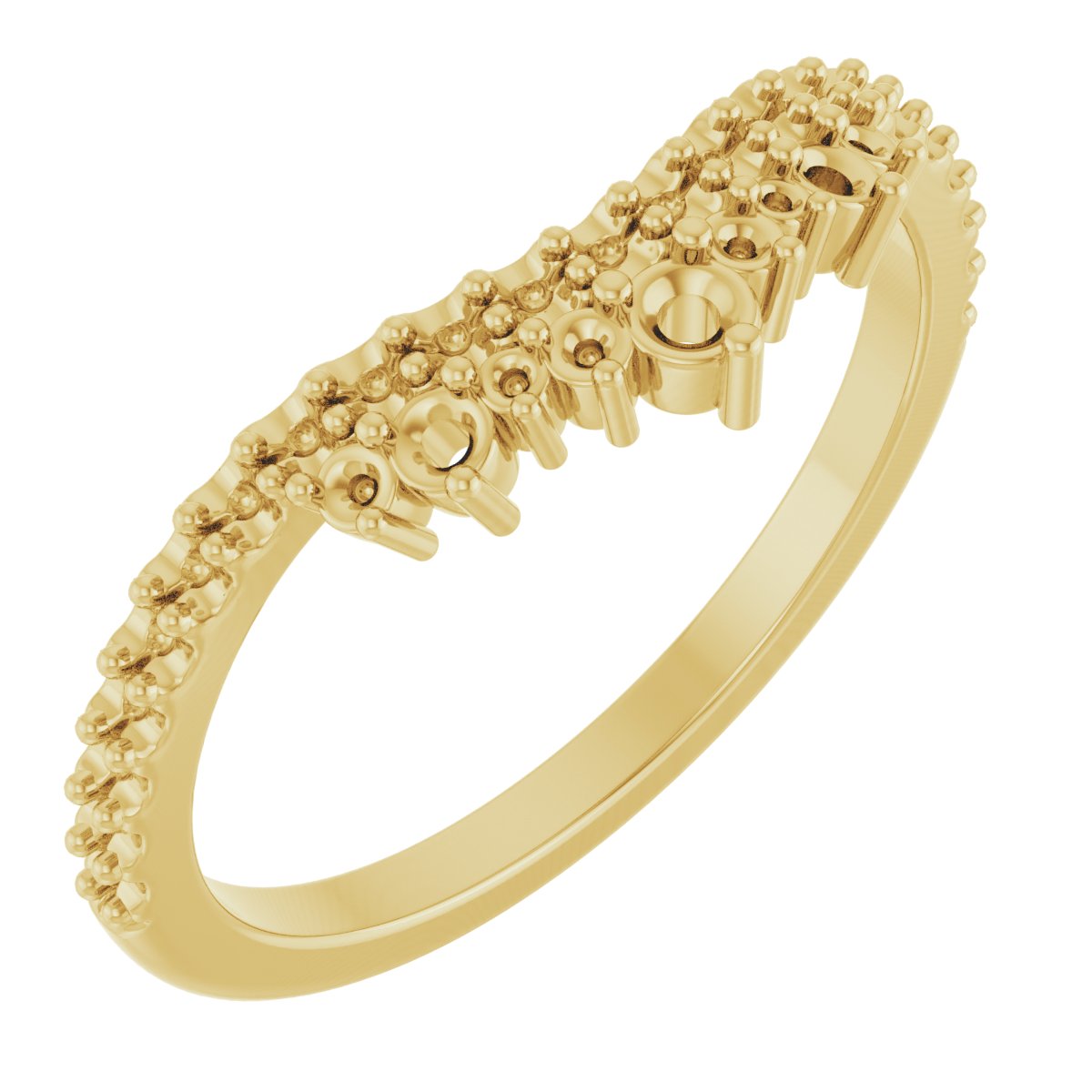 14K Yellow .33 CTW Diamond Contour Band Ref 15866028