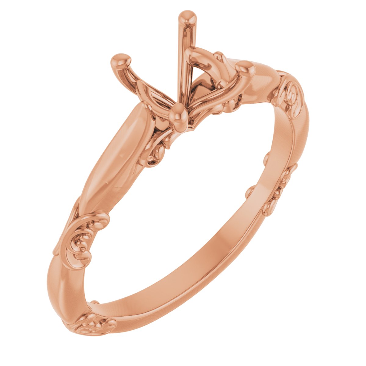 Solitaire Sculptural Engagement Ring or Band