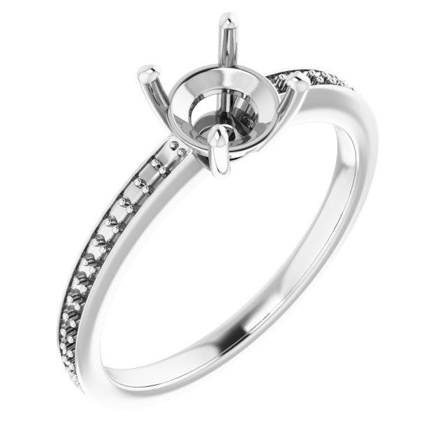 Accented Engagement Ring