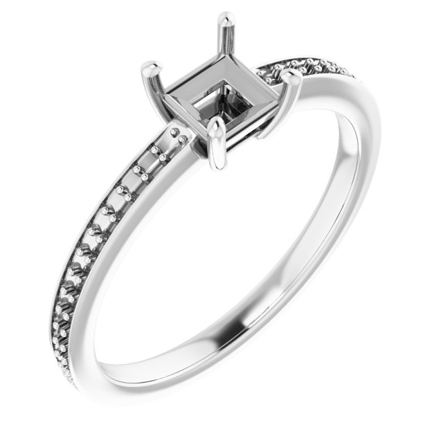 Accented Engagement Ring