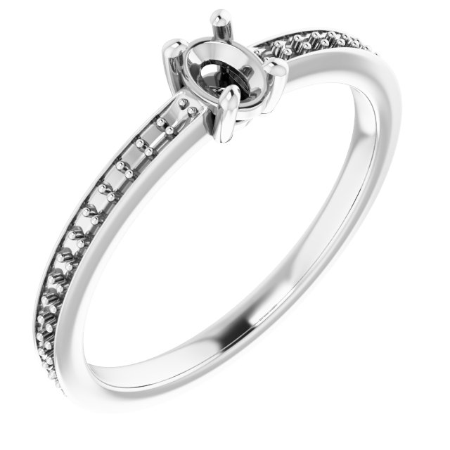 Accented Engagement Ring