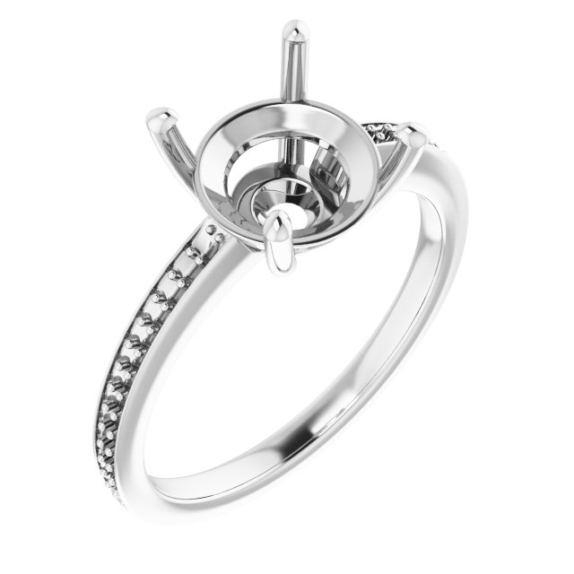 Accented Engagement Ring