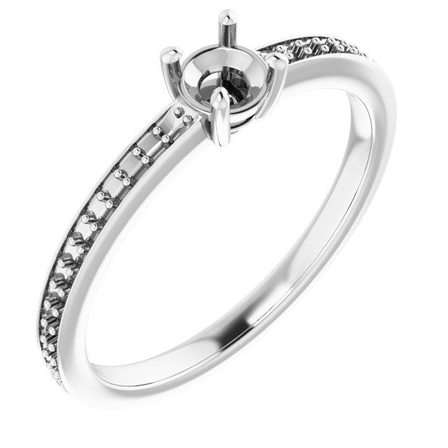Accented Engagement Ring