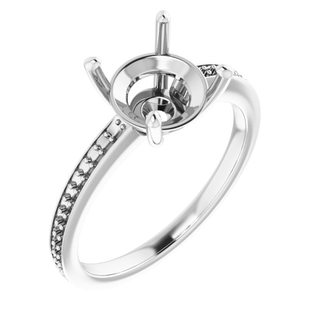 Accented Engagement Ring