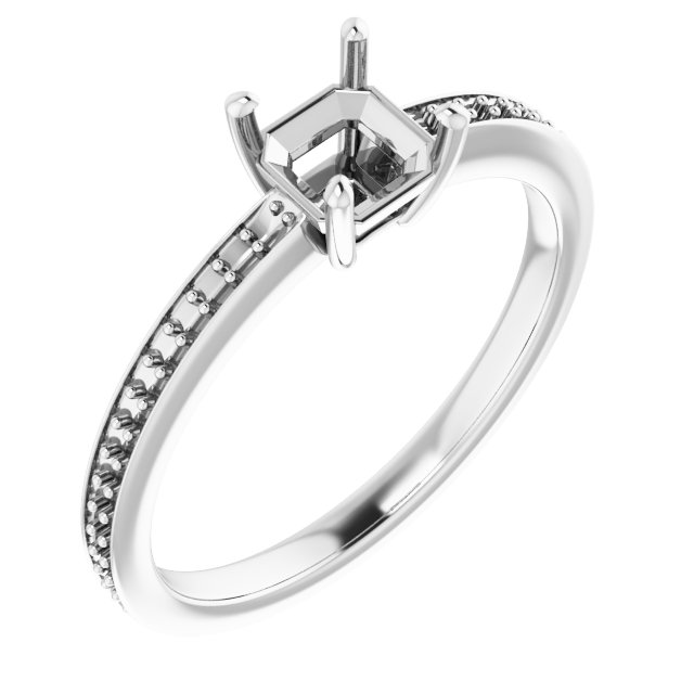 Accented Engagement Ring