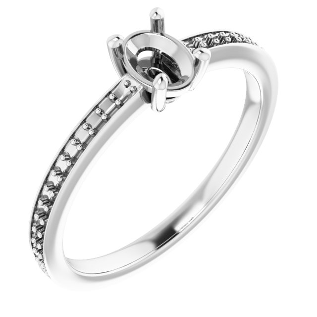 Accented Engagement Ring