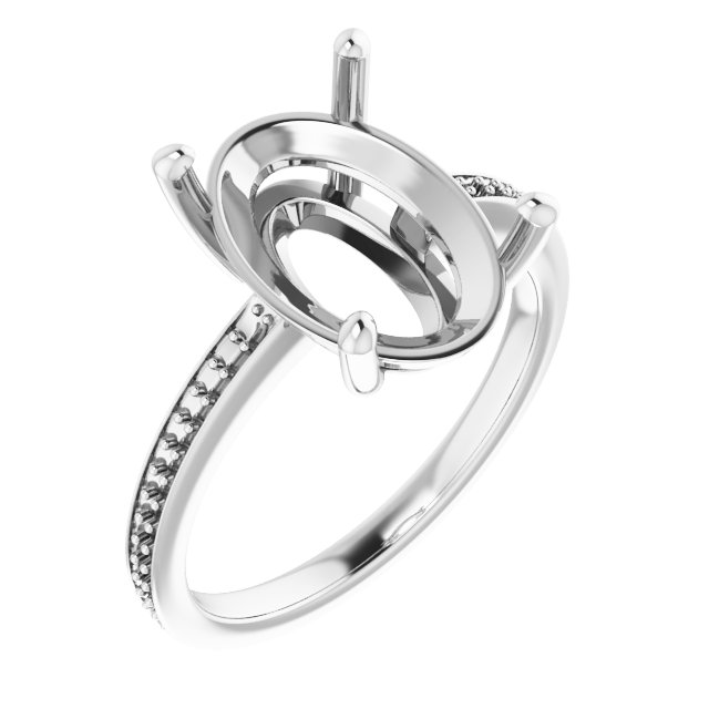 Accented Engagement Ring