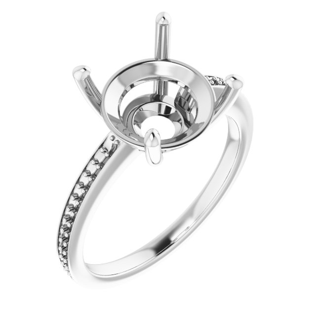 Accented Engagement Ring