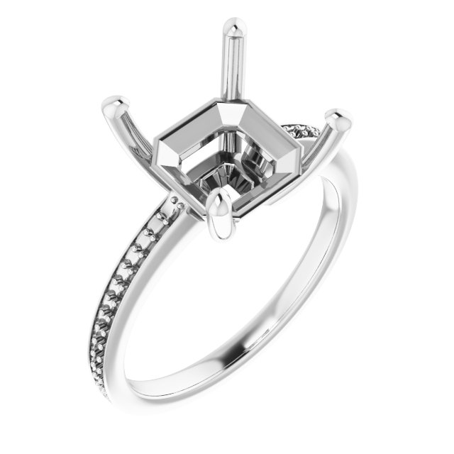Accented Engagement Ring