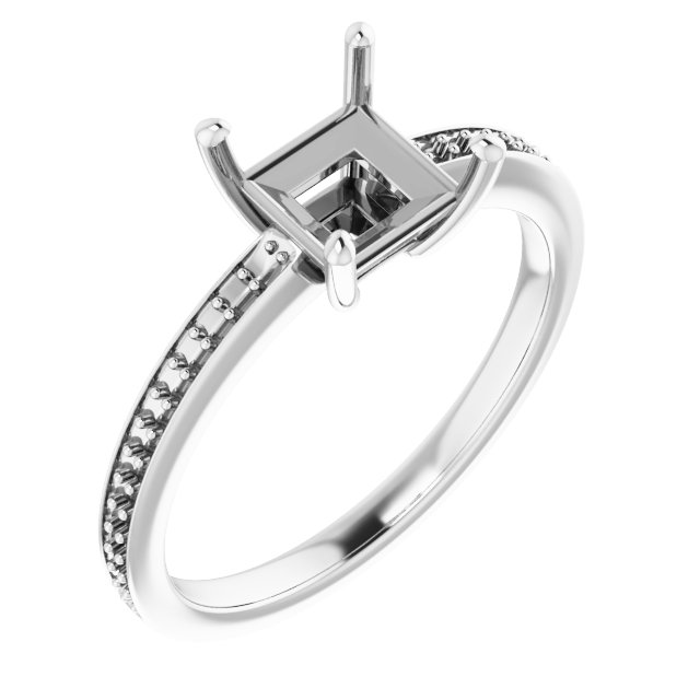 Accented Engagement Ring
