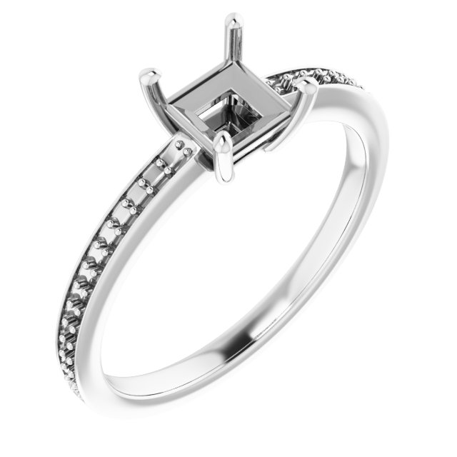 Accented Engagement Ring