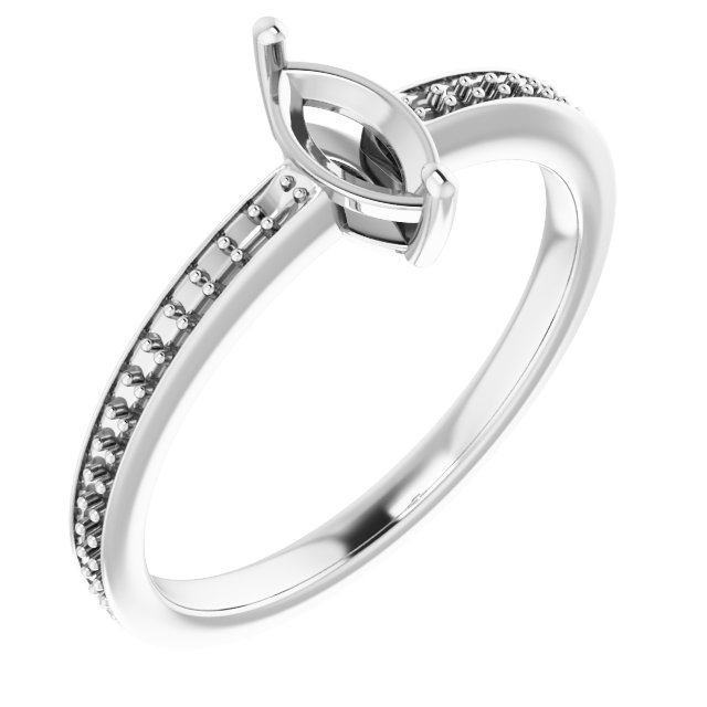 Accented Engagement Ring