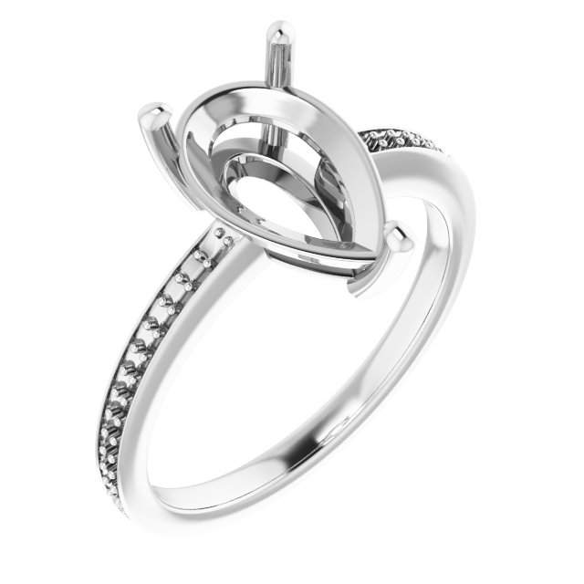 Accented Engagement Ring