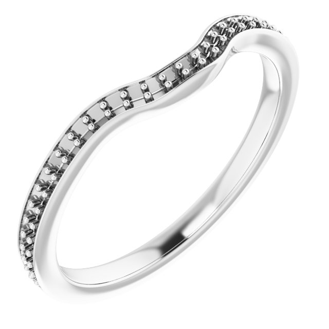 Band Mounting for 8 mm Asscher Ring