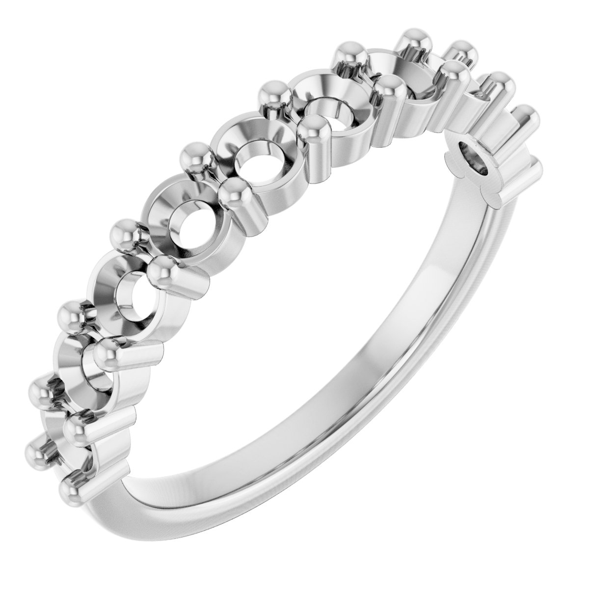 14K White 9/10 CTW Lab-Grown Diamond Anniversary Band