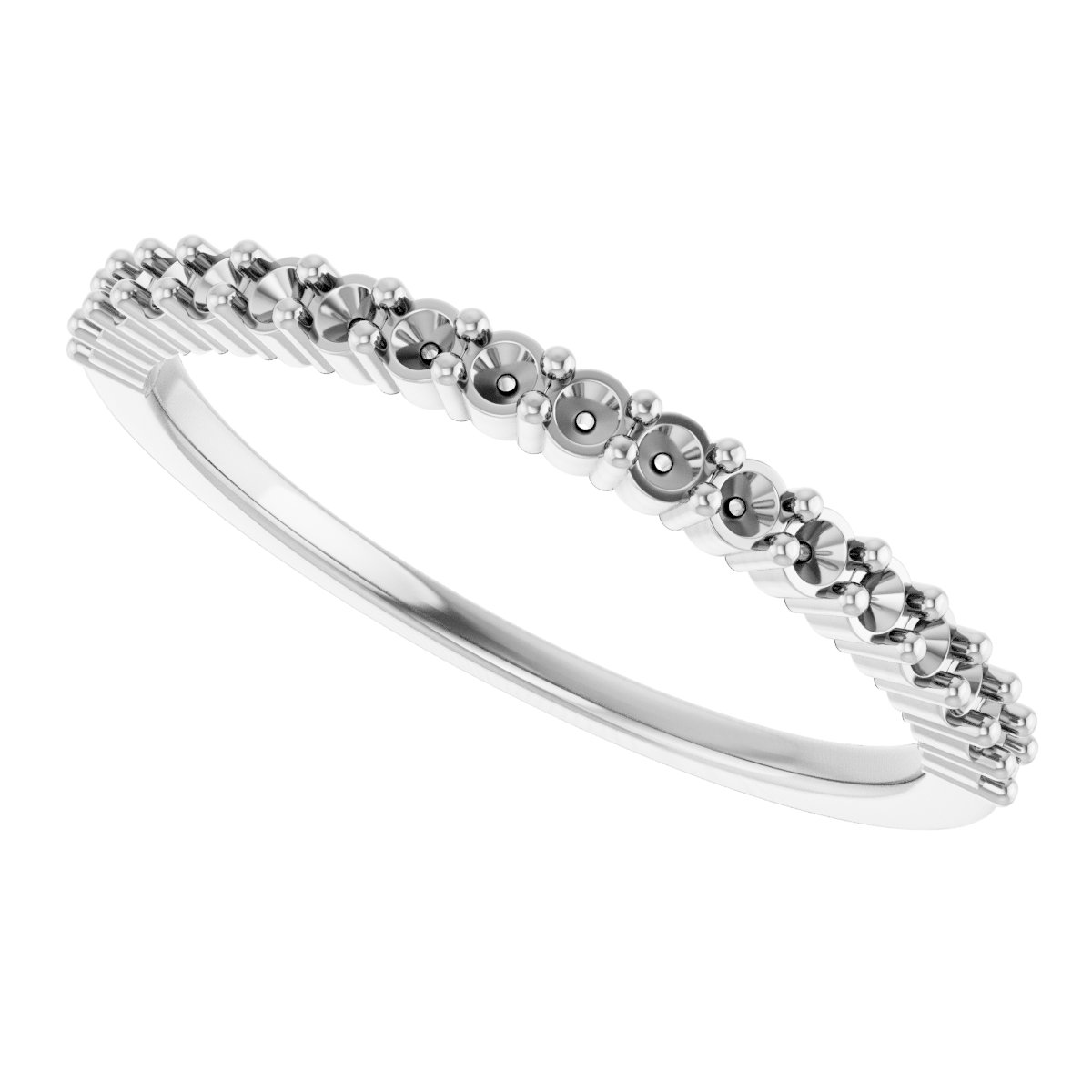 14K White 1/4 CTW Diamond Anniversary Band