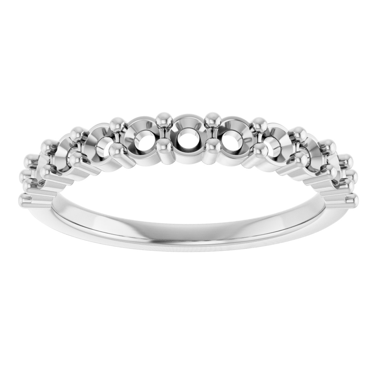 14K White 1/2 CTW Diamond Anniversary Band