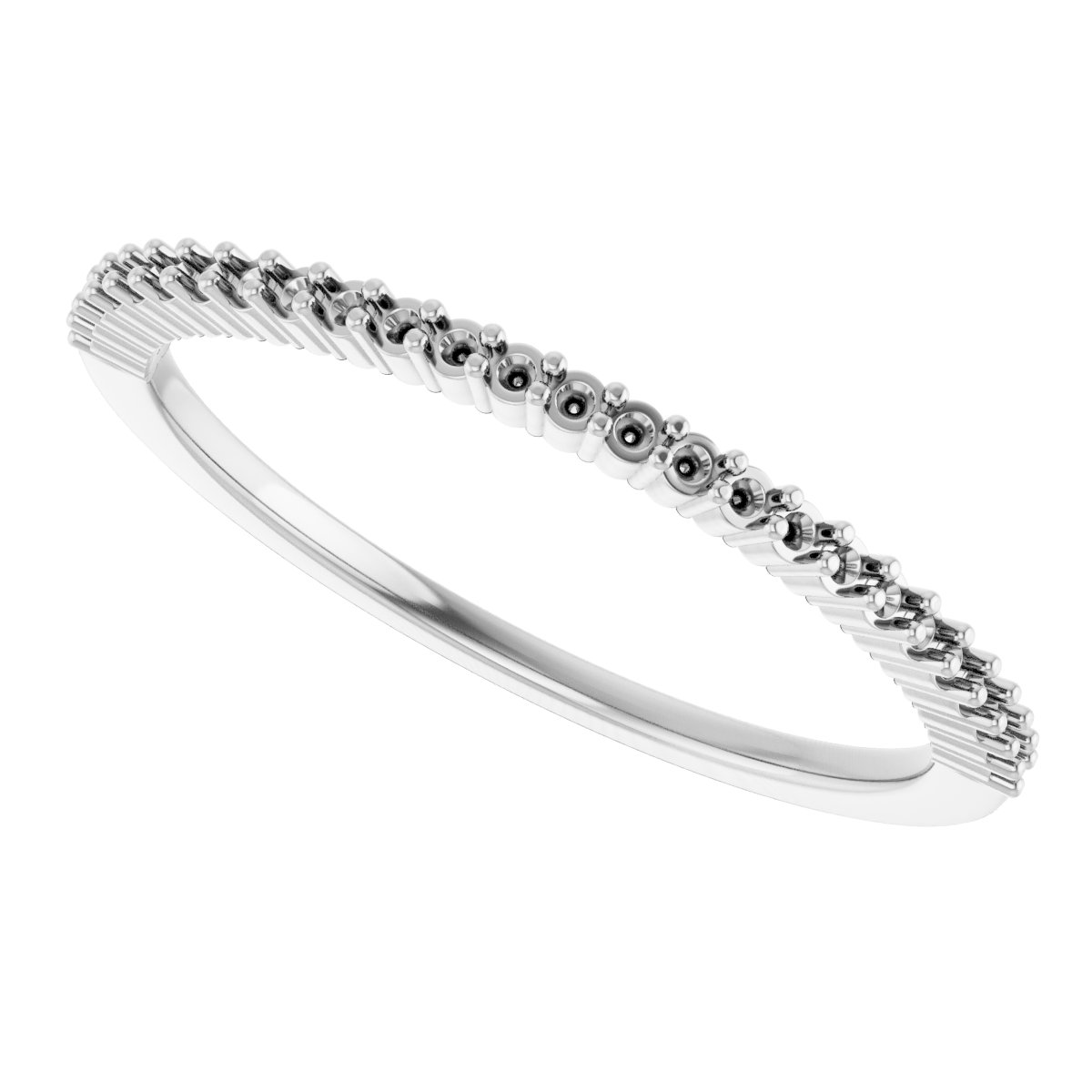 14K White 1/8 CTW Diamond Anniversary Band