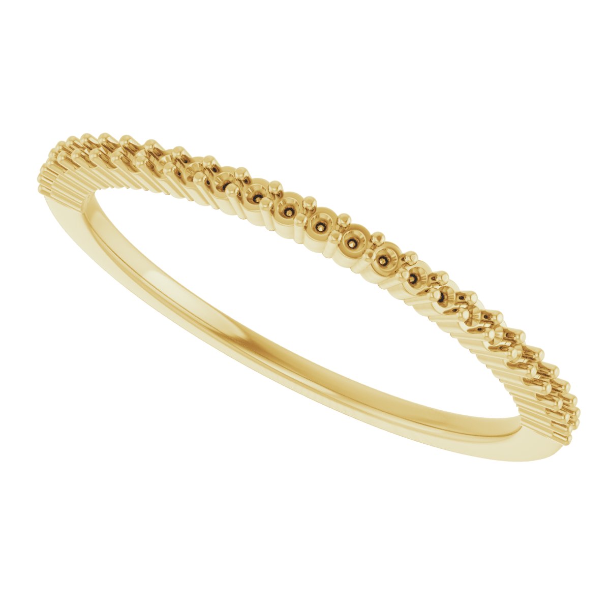 14K Yellow 1/8 CTW Diamond Anniversary Band 