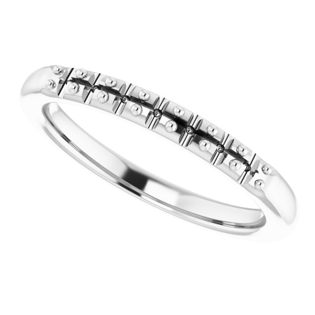 6x4 mm Emerald Wedding Band Mounting view 5