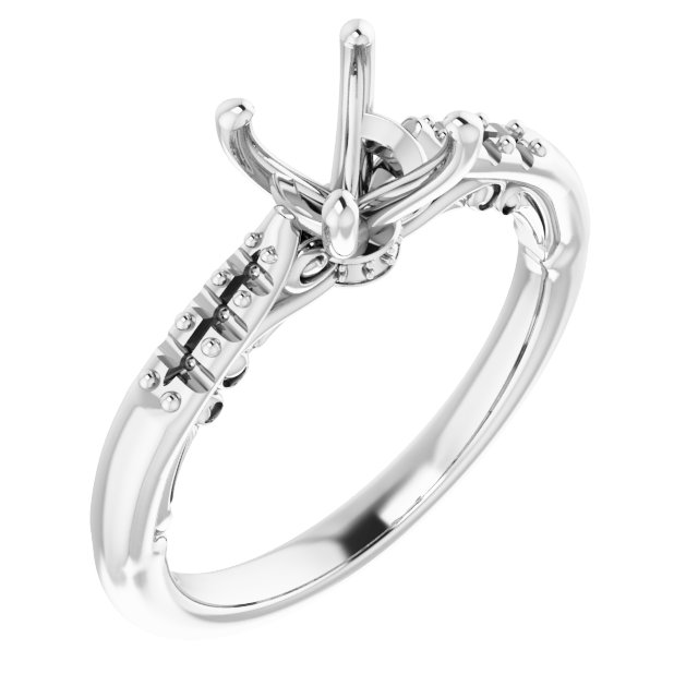 Accented Engagement Ring