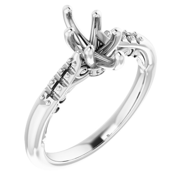 Accented Engagement Ring