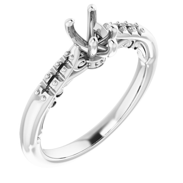 Accented Engagement Ring