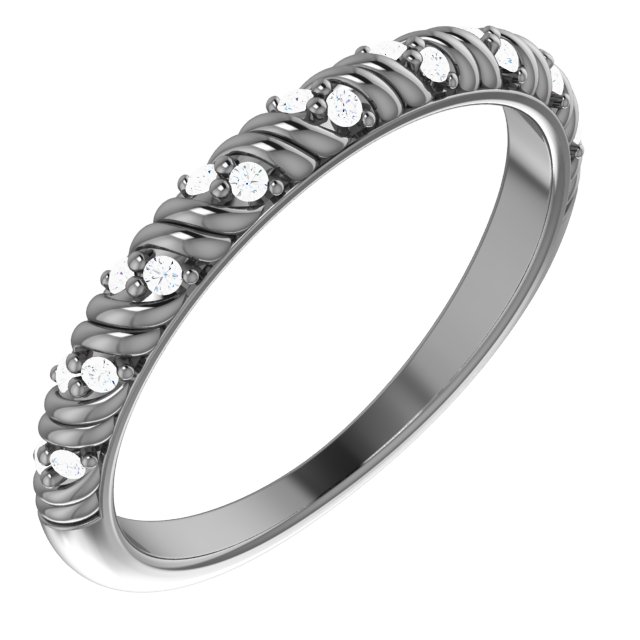 Sculptural-Inspired Anniversary Band
