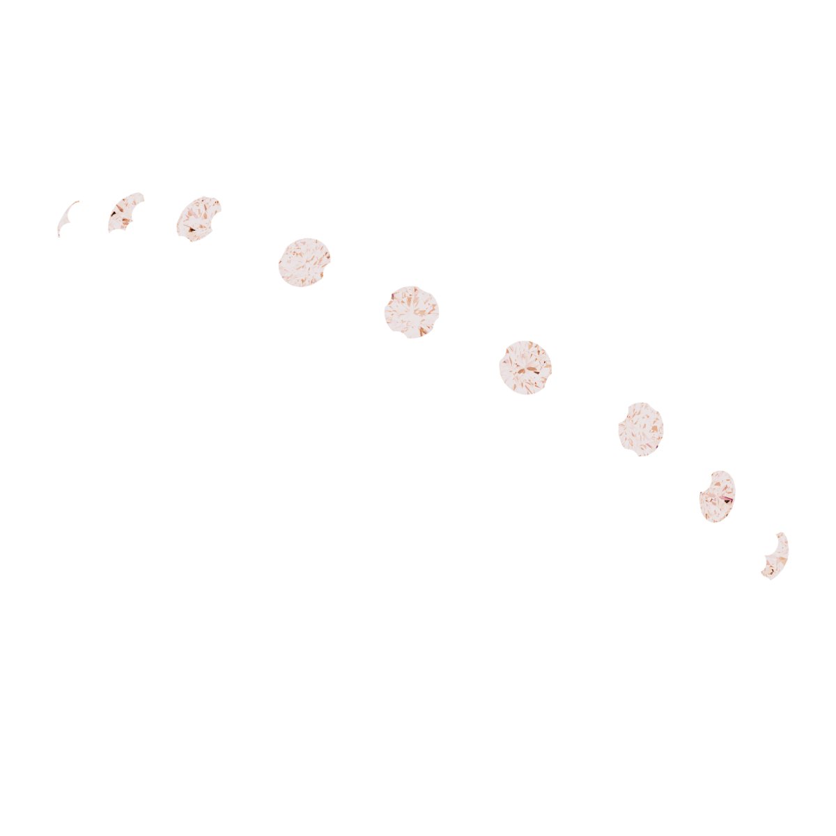 14K Rose .08 CTW Natural Diamond Matching Band-5