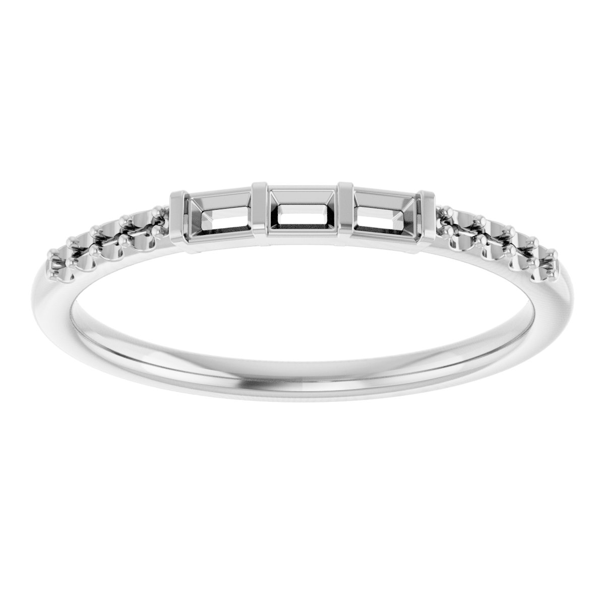 14K White 1/6 CTW Diamond Anniversary Band