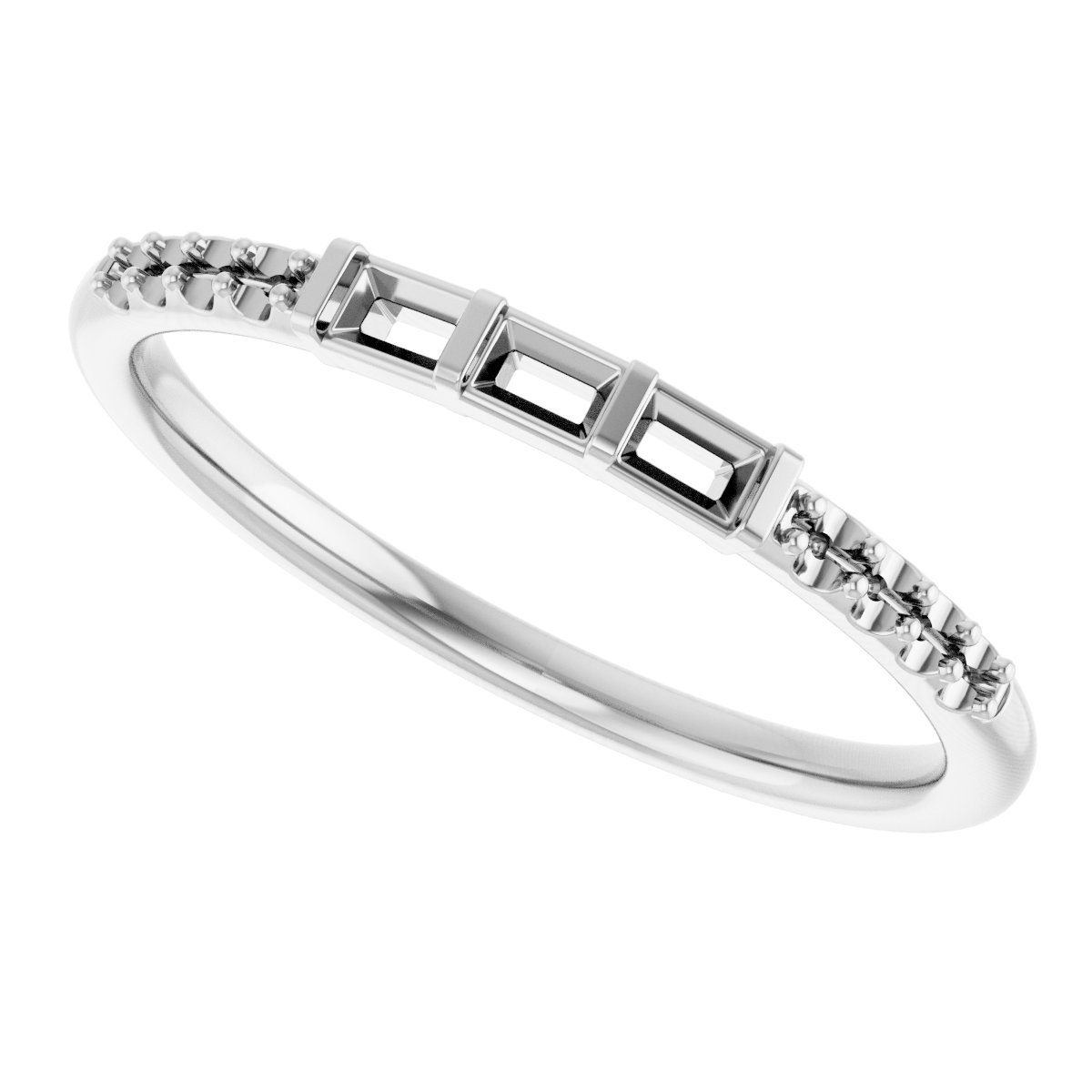 14K White 1/6 CTW Diamond Anniversary Band