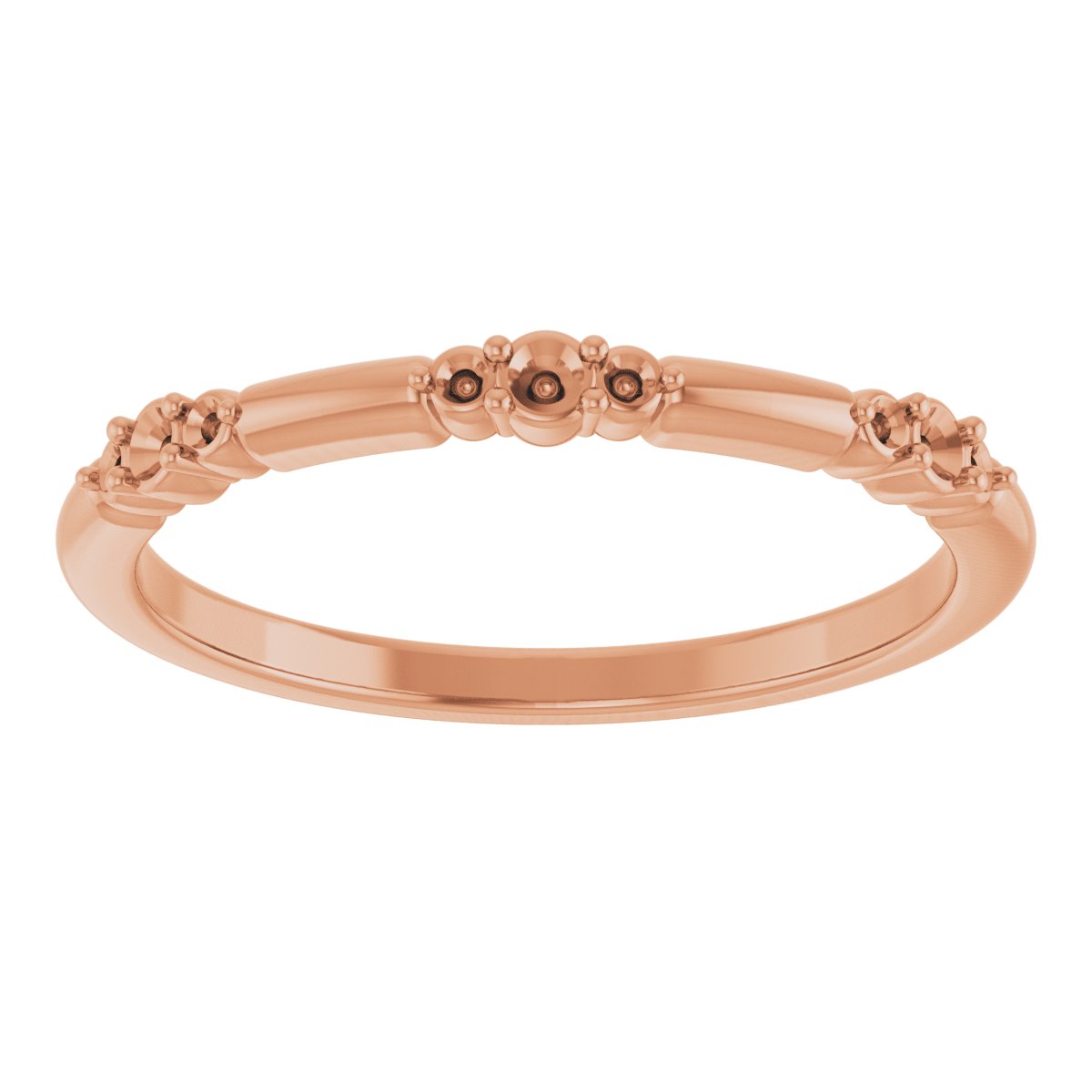 14K Rose 1/8 CTW Lab-Grown Diamond Stackable Ring